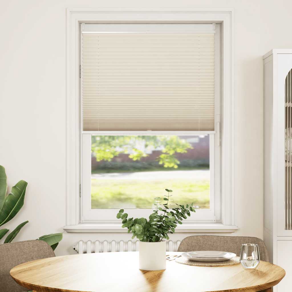 Vidaxl Plissé Roller Blind 70x150 cm Creme