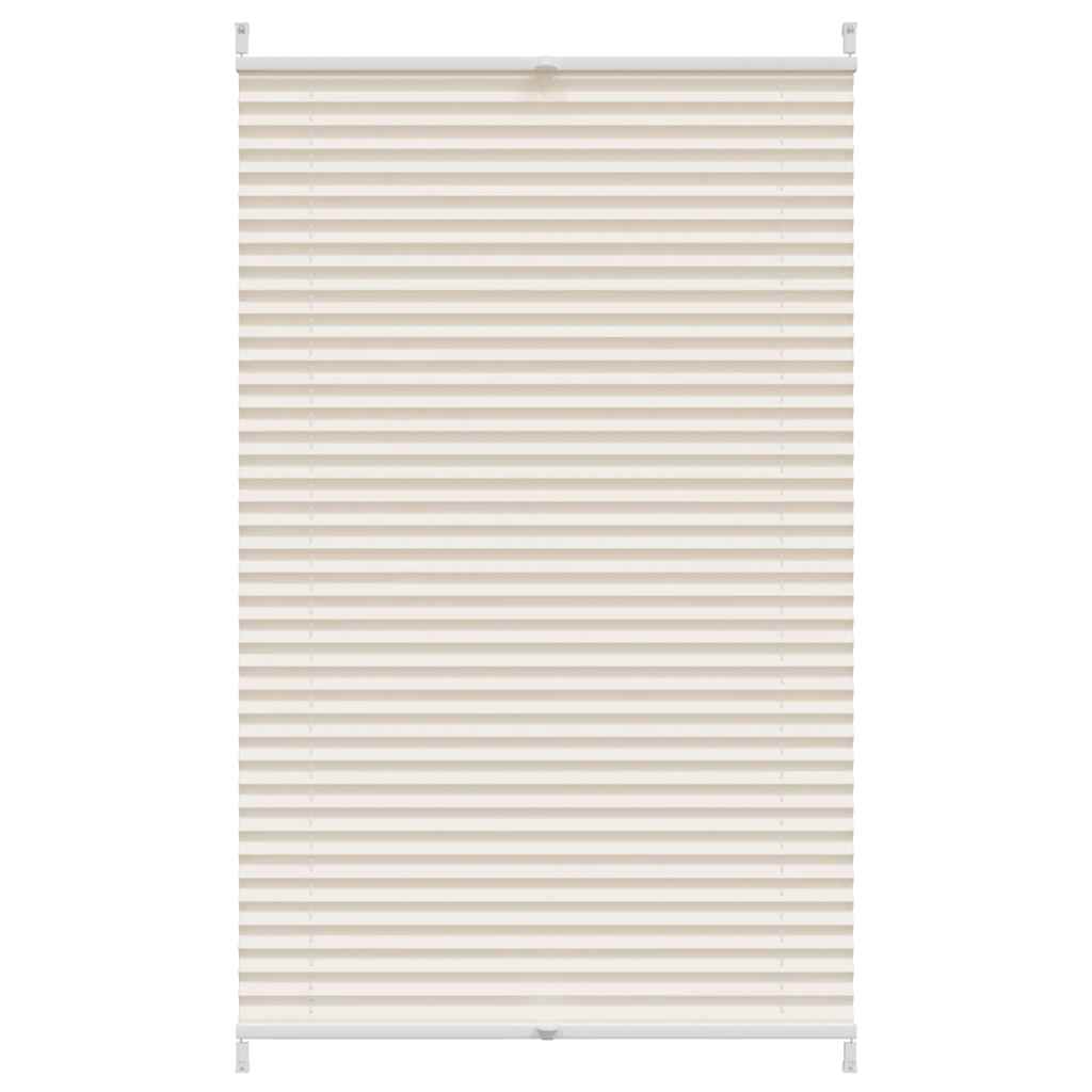Vidaxl Plissé Roller Blind 90x125 cm Creme
