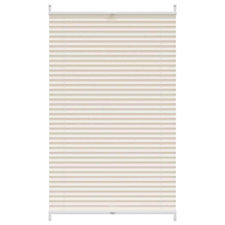 Vidaxl Plissé Roller Blind 90x125 cm Creme