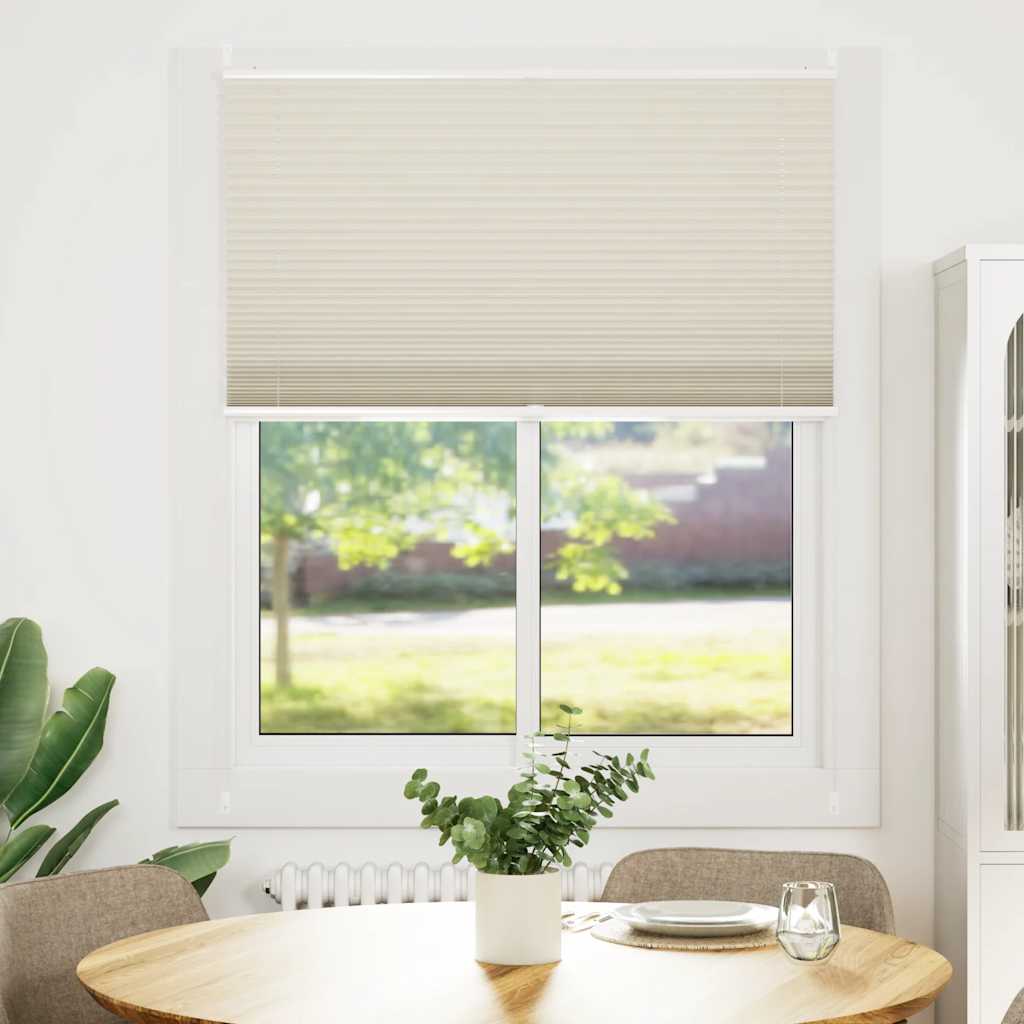 Vidaxl Plisséjalind 100x125 cm Creme