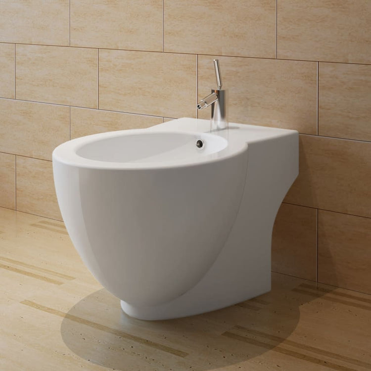 Vidaxl stehend Bidet um Keramik Weiß
