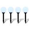 VIDAXL GARDE PATH LAMPS 4 ST mit Bodennadel LED 15 cm