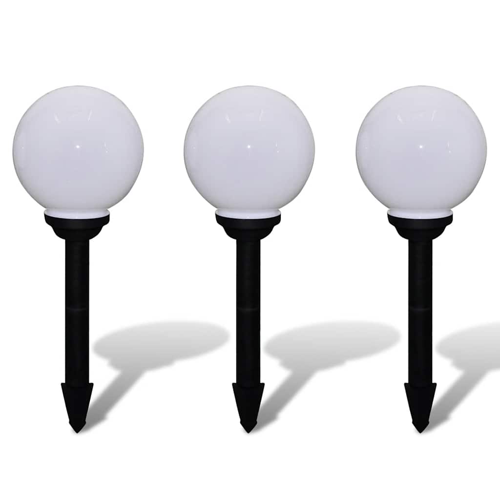 VIDAXL GARDE PATH LAMPS 3 STS mit Bodennadel LED 20 cm