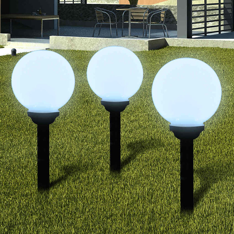 VIDAXL GARDE PATH LAMPS 3 STS mit Bodennadel LED 20 cm