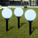 VIDAXL GARDE PATH LAMPS 3 STS mit Bodennadel LED 20 cm