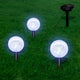 Vidaxl Solarbollampen 3 St. LED mit Bodenanker und Solarpanel