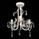VIDAXL -Kristallkronleuchter mit weißem elegantem Design (3 Lampen)