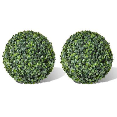 VIDAXL Künstliche Pflanzen Buxus -Glühbirne 2 PCs 35 cm