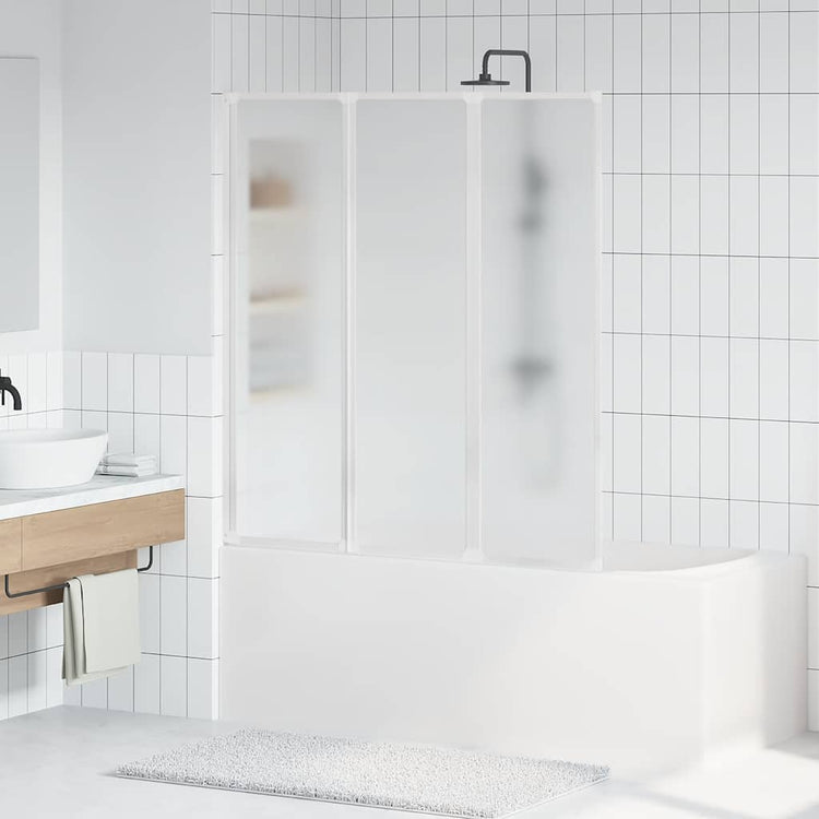 VIDAXL -BAD -Bildschirm 3 Paneele falten 141 x 132 cm