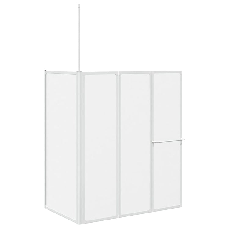 Vidaxl Badwand L-förmige 4 Paneele falten 70x120x137 cm