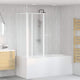 Vidaxl Badwand L-förmige 4 Paneele falten 70x120x137 cm