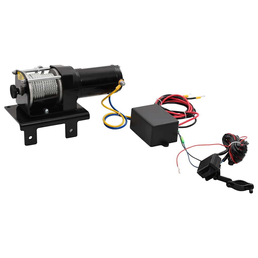 Vidaxl Electric Winch 1360 kg mit Montageplattenrollfenster