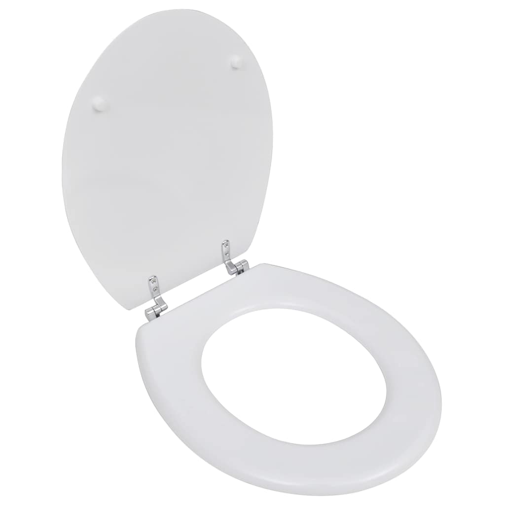 Vidaxl Toilettensitz einfaches Design MDF Weiß