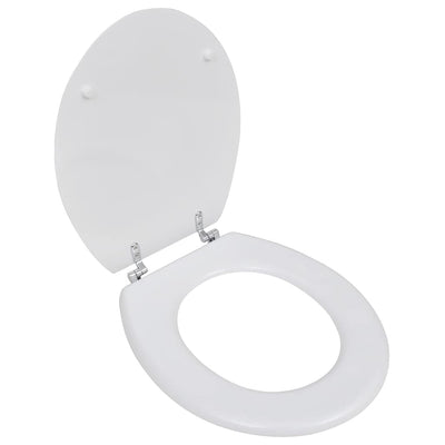Vidaxl Toilettensitz einfaches Design MDF Weiß
