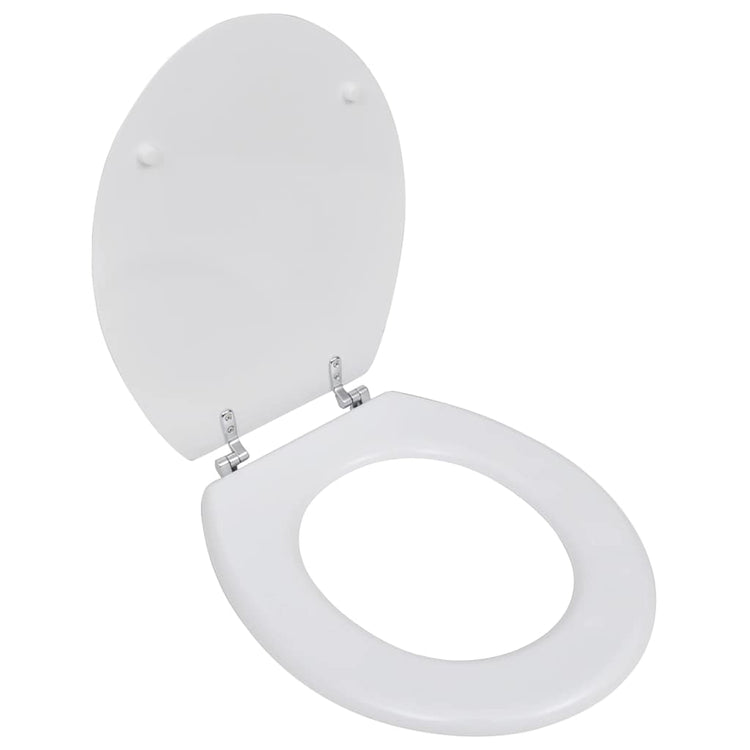 Vidaxl Toilettensitz einfaches Design MDF Weiß