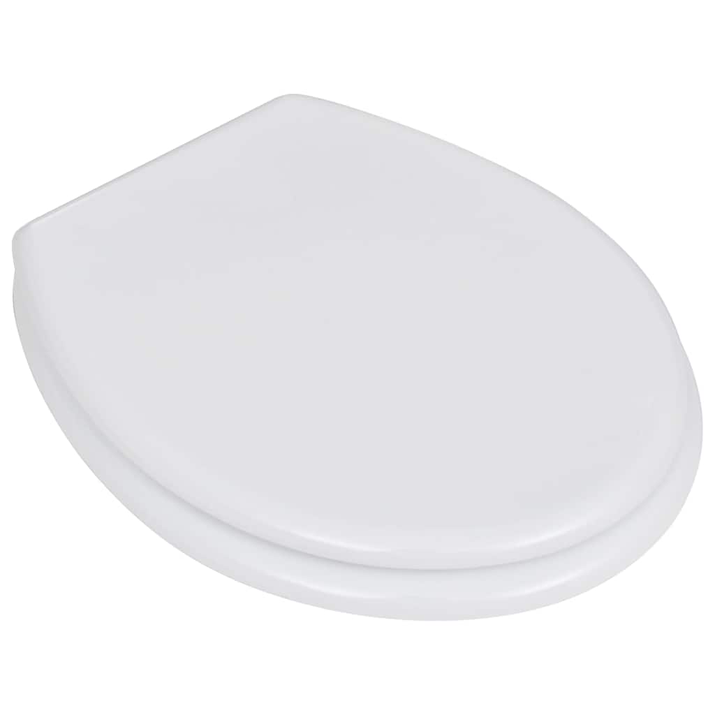 Vidaxl Toilettensitz einfaches Design MDF Weiß