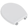 Vidaxl Toilettensitz einfaches Design MDF Weiß