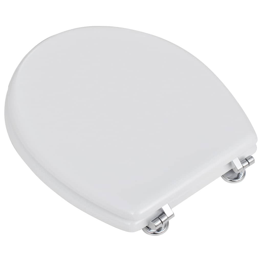 Vidaxl Toilettensitz einfaches Design MDF Weiß
