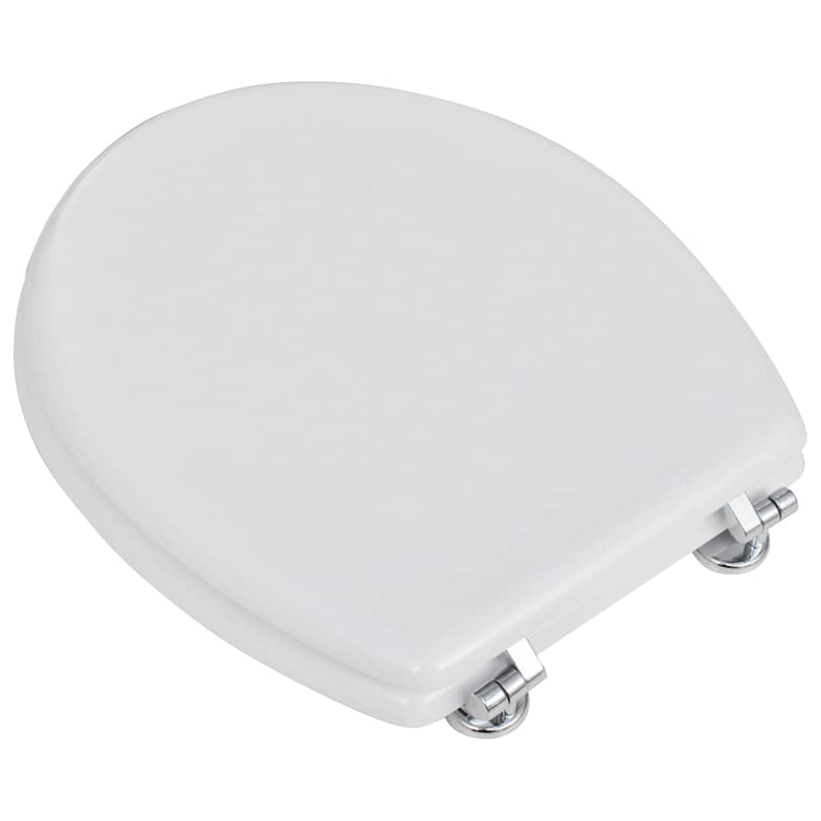 Vidaxl Toilettensitz einfaches Design MDF Weiß