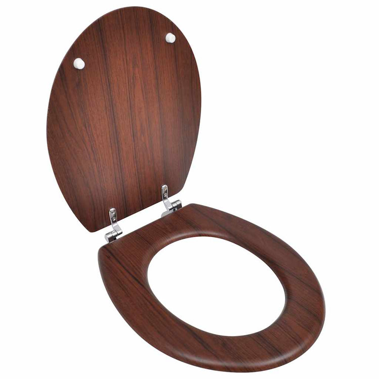 Vidaxl Toilettensitz einfaches Design MDF Brown