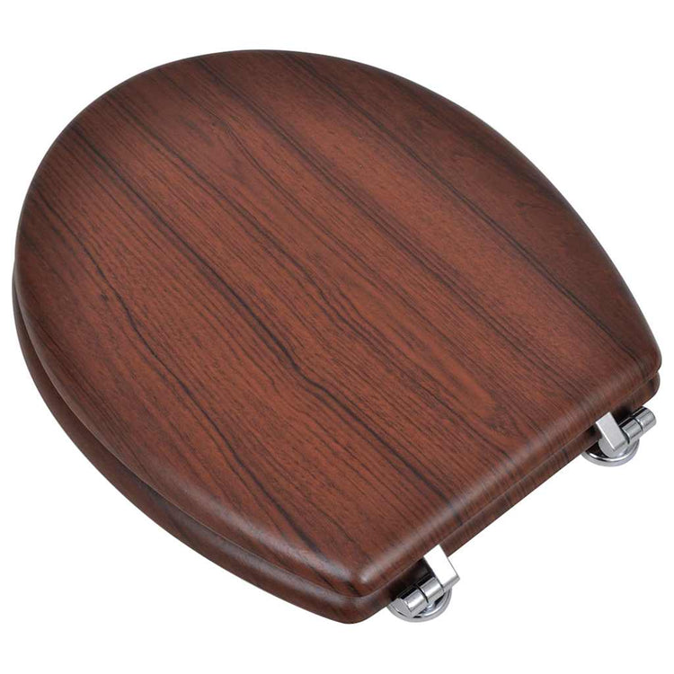 Vidaxl Toilettensitz einfaches Design MDF Brown