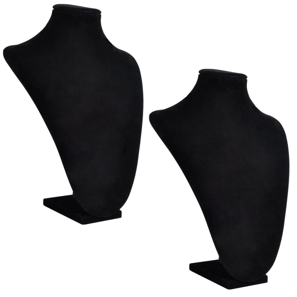 VIDAXL -Schmuckhalter für Kette 23x11.5x30 cm schwarz 2 STS