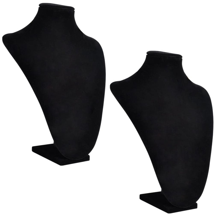 VIDAXL -Schmuckhalter für Kette 23x11.5x30 cm schwarz 2 STS