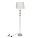 Vidaxl -Stehlampe mit hohem Standard und 4 Kugeln weiß