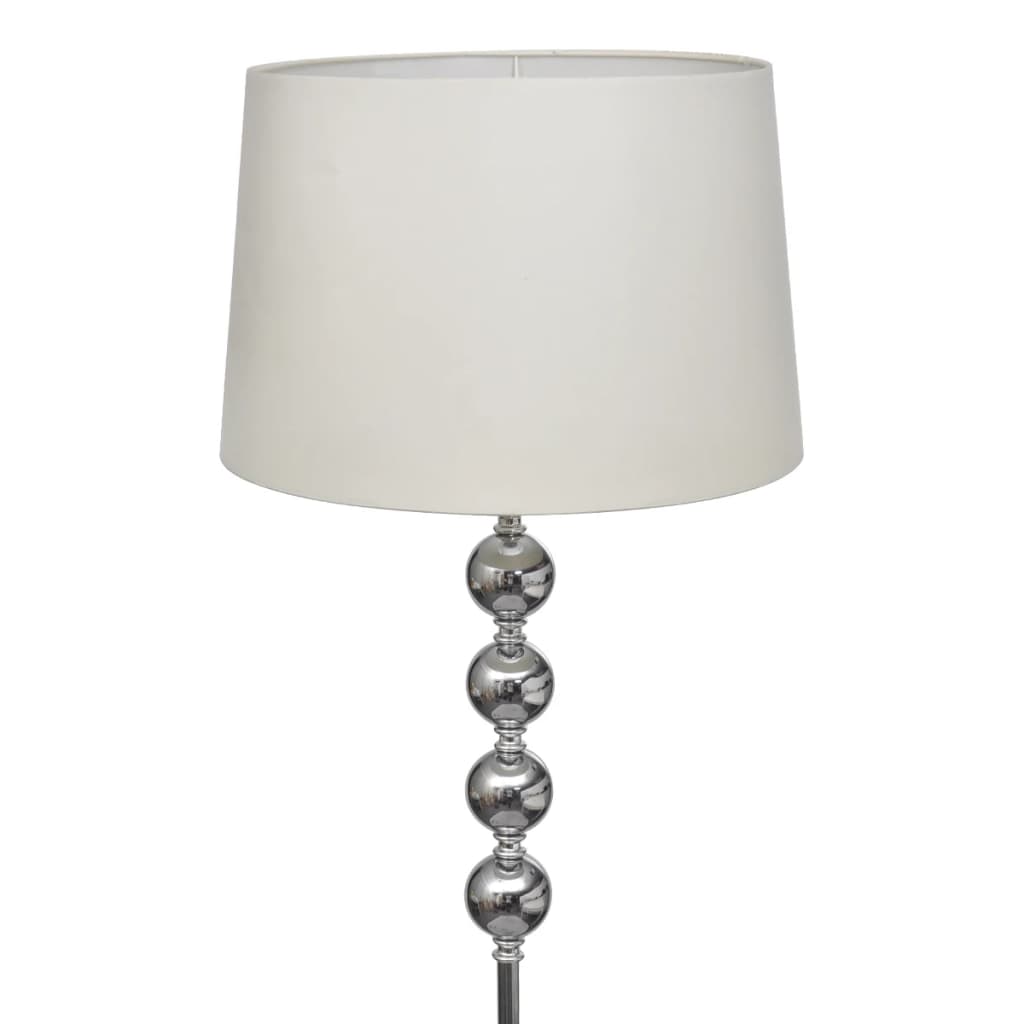 Vidaxl -Stehlampe mit hohem Standard und 4 Kugeln weiß