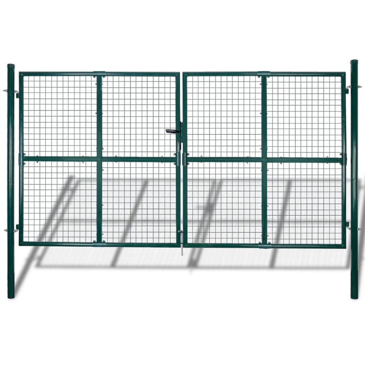 VIDAXL GARDE GATE Modernes Zaun 289 x 175 cm 306 x 225 cm (dunkelgrün)