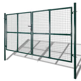 VIDAXL GARDE GATE Modernes Zaun 289 x 175 cm 306 x 225 cm (dunkelgrün) - afbeelding 2