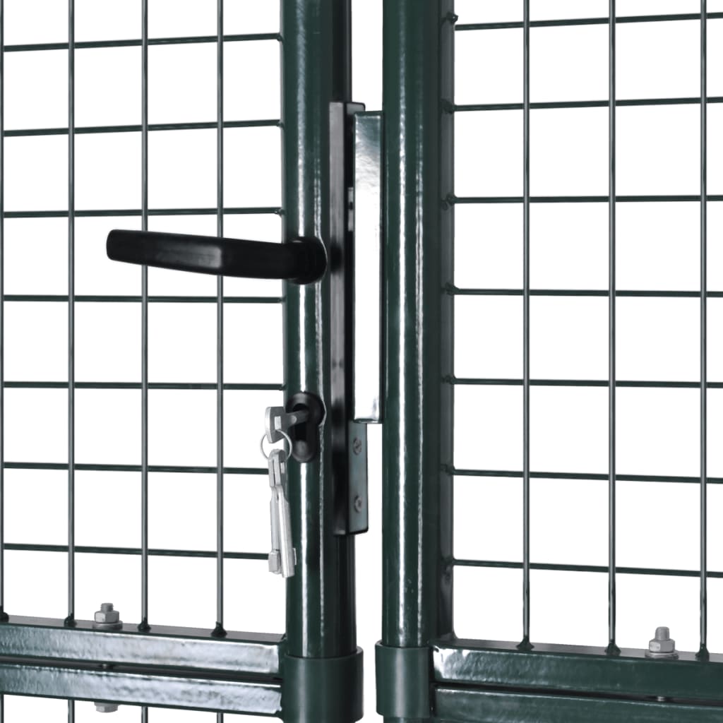 VIDAXL GARDE GATE Moderne Hekwerk 289 x 200 cm 306 x 250 cm (dunkelgrün)