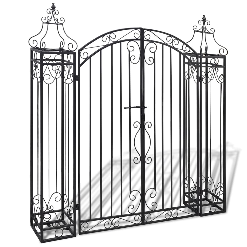 Vidaxl Port Decorative 112x20.5x134 cm Schmiedeeisen