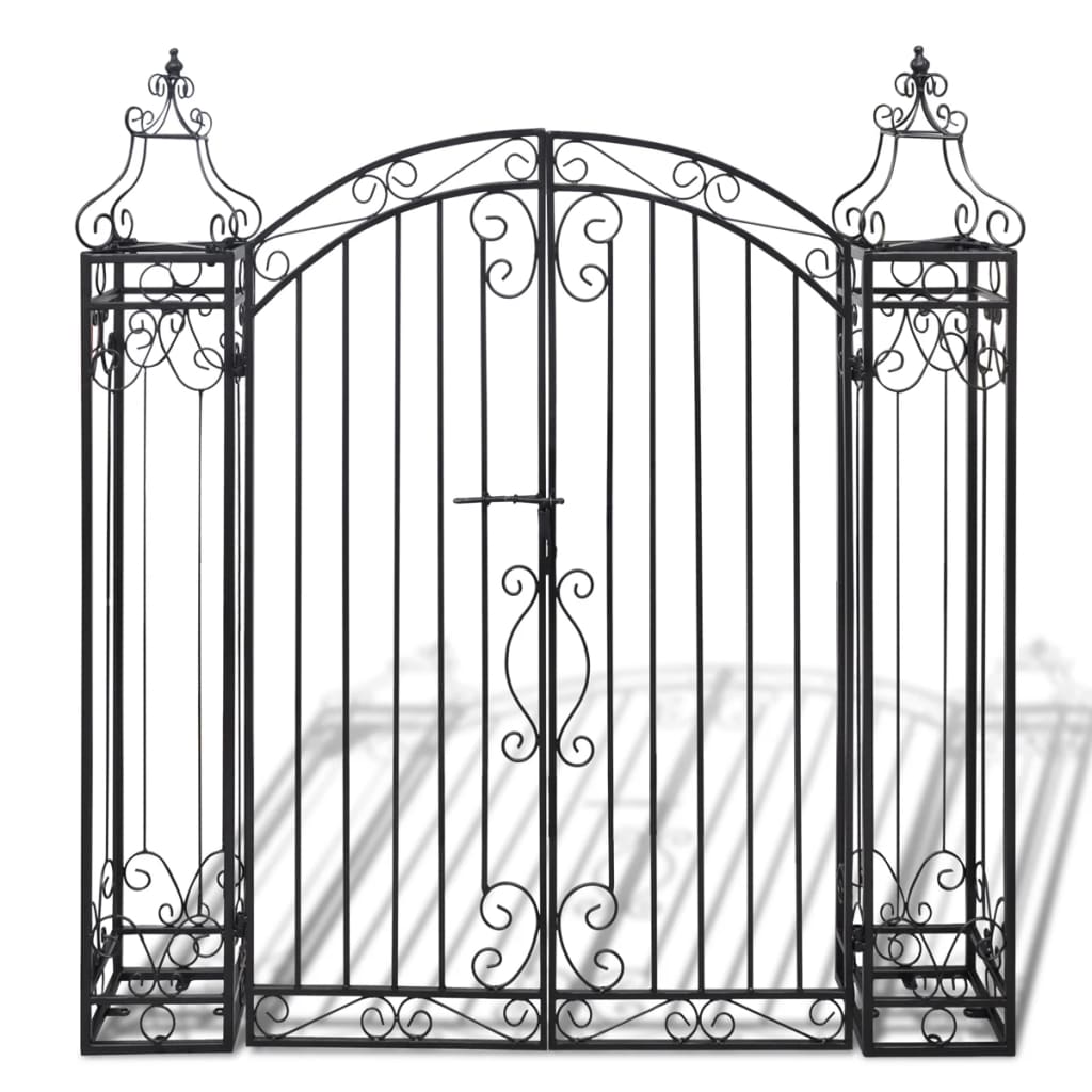 Vidaxl Port Decorative 112x20.5x134 cm Schmiedeeisen