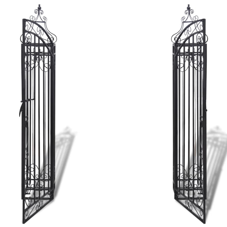 Vidaxl Port Decorative 112x20.5x134 cm Schmiedeeisen