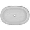VIDAXL Luxuskeramik -Spüle Oval 63 x 42 cm (weiß)