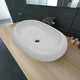 VIDAXL Luxuskeramik -Spüle Oval 63 x 42 cm (weiß)