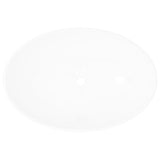 VIDAXL WASHBAIN OVAL 40x33 cm Keramik Weiß - afbeelding 3