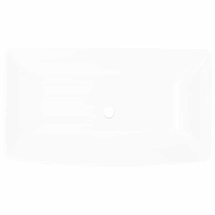 Vidaxl Luxuskeramik Rechteckige Spüle 71 x 39 cm (weiß)