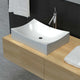 VIDAXL CERAMIC WASHBAIN SCALE -HAPED High Gloss (weiß)