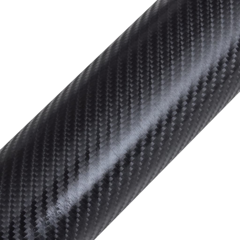 Vidaxl Autofolie 4D 152 x 200 cm Kohlefaser -Vinylschwarz