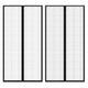 Vidaxl Insektentürvorhänge 2 PCs Magnetisch 210x100 cm schwarz