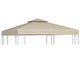 Vidaxl Ersatzzelt Stoffbor 310 g m² 3x3 M beige