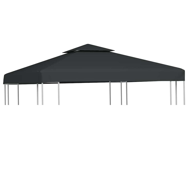 Vidaxl Ersatz Zelt Stoffbor 310 g m² 3x3 m dunkelgrau