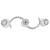VIDAXL -Deckenlampenglaskappen + Wellenschiene für 3 x E14 Birnen