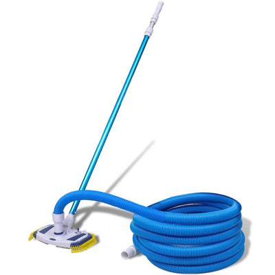 Vidaxl Vakuum -Schwimmbadreiniger mit teleskopischer Schlange und Stange