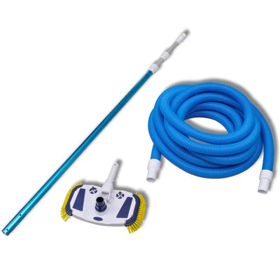 Vidaxl Vakuum -Schwimmbadreiniger mit teleskopischer Schlange und Stange