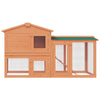 Vidaxl Kaninchen -Loft für außerhalb großer Holz