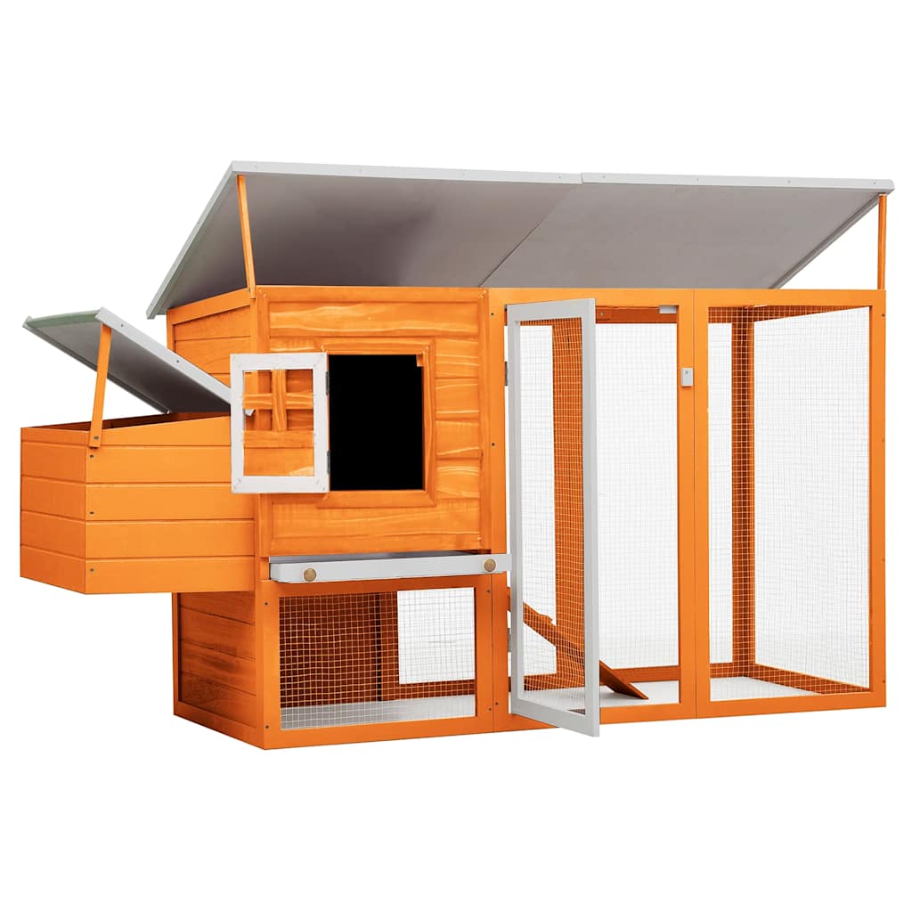 Vidaxl Chicken Loft mit Nacht Loft Wood