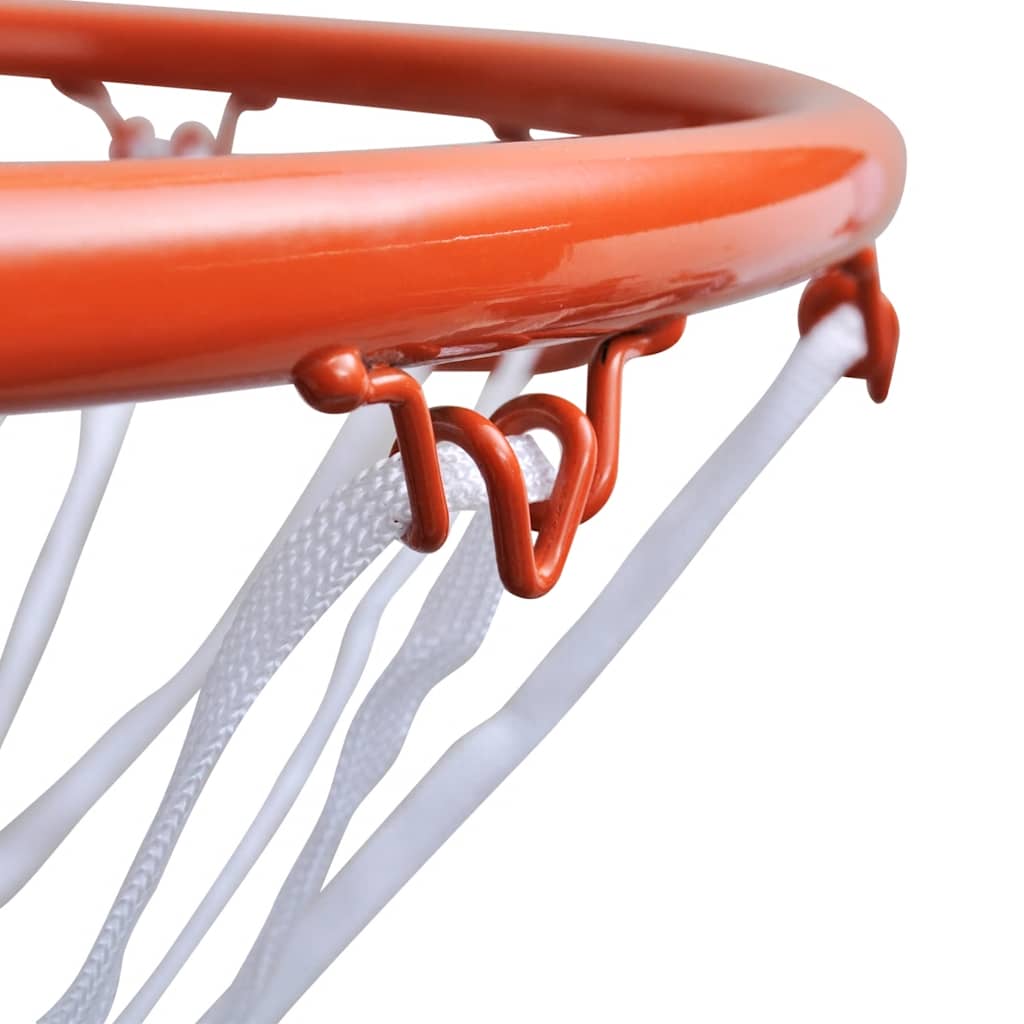 Vidaxl -Basketballring mit Netto 45 cm Orange